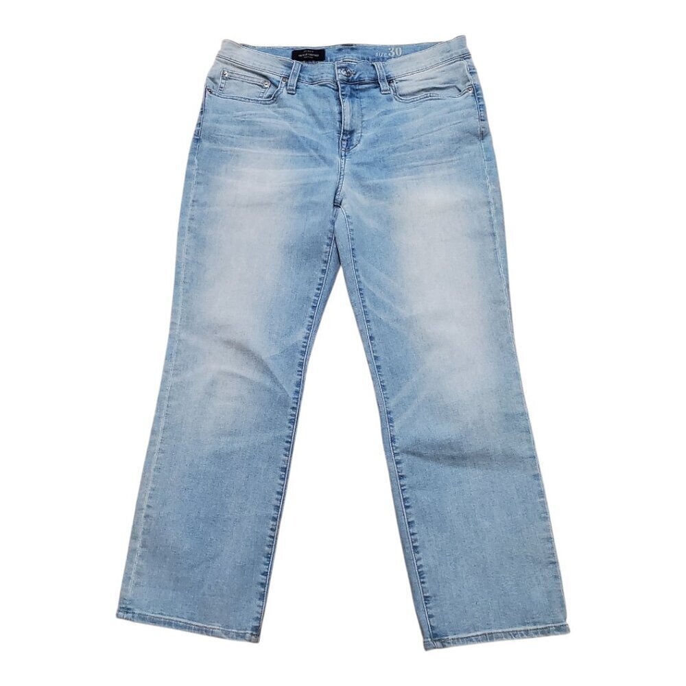 J. CREW Blue Jeans Vintage Cropped Women's Light Wash Fade 5 Pocket